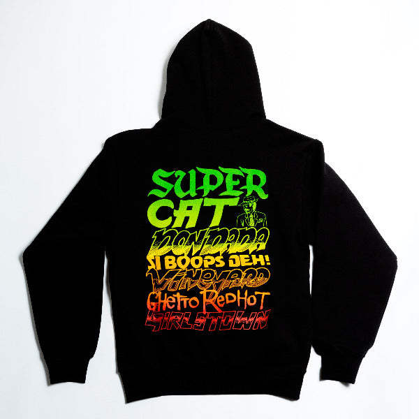 Made exclusively for Super Cat's VERZUZ Iconz concert in Brooklyn, this rare hoodie celebrates the Don Dada's all-time classics — and 80's raggamuffin art — with its hand-style design. It's also significantly thick, warm and comfy.